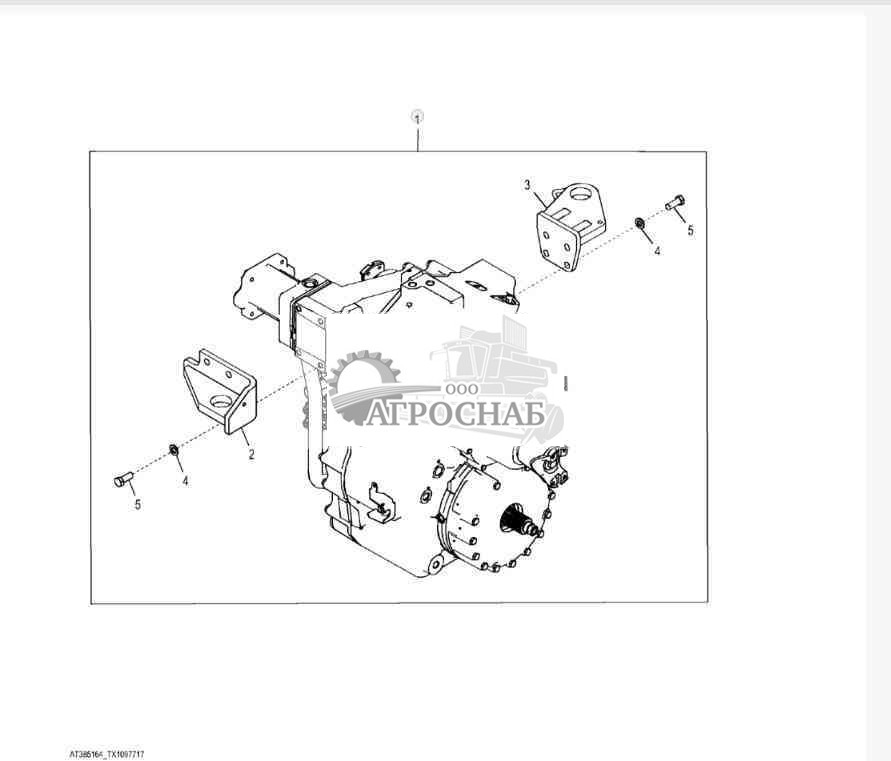YZ19463 Трансмиссия Reman, DF180 